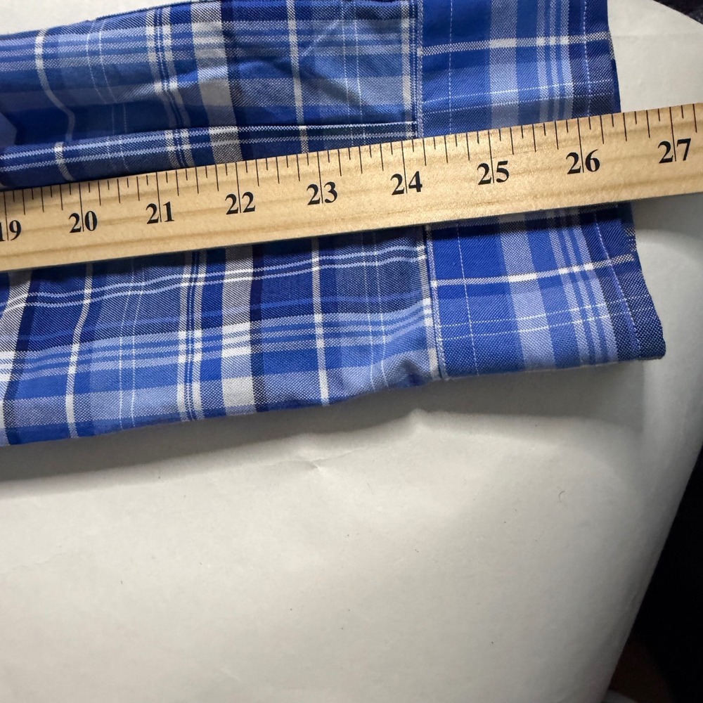 Polo Ralph Lauren Button Down Mens 3XB Blue Plaid Preppy Casual Flesh Pony Logo - Picture 5 of 7
